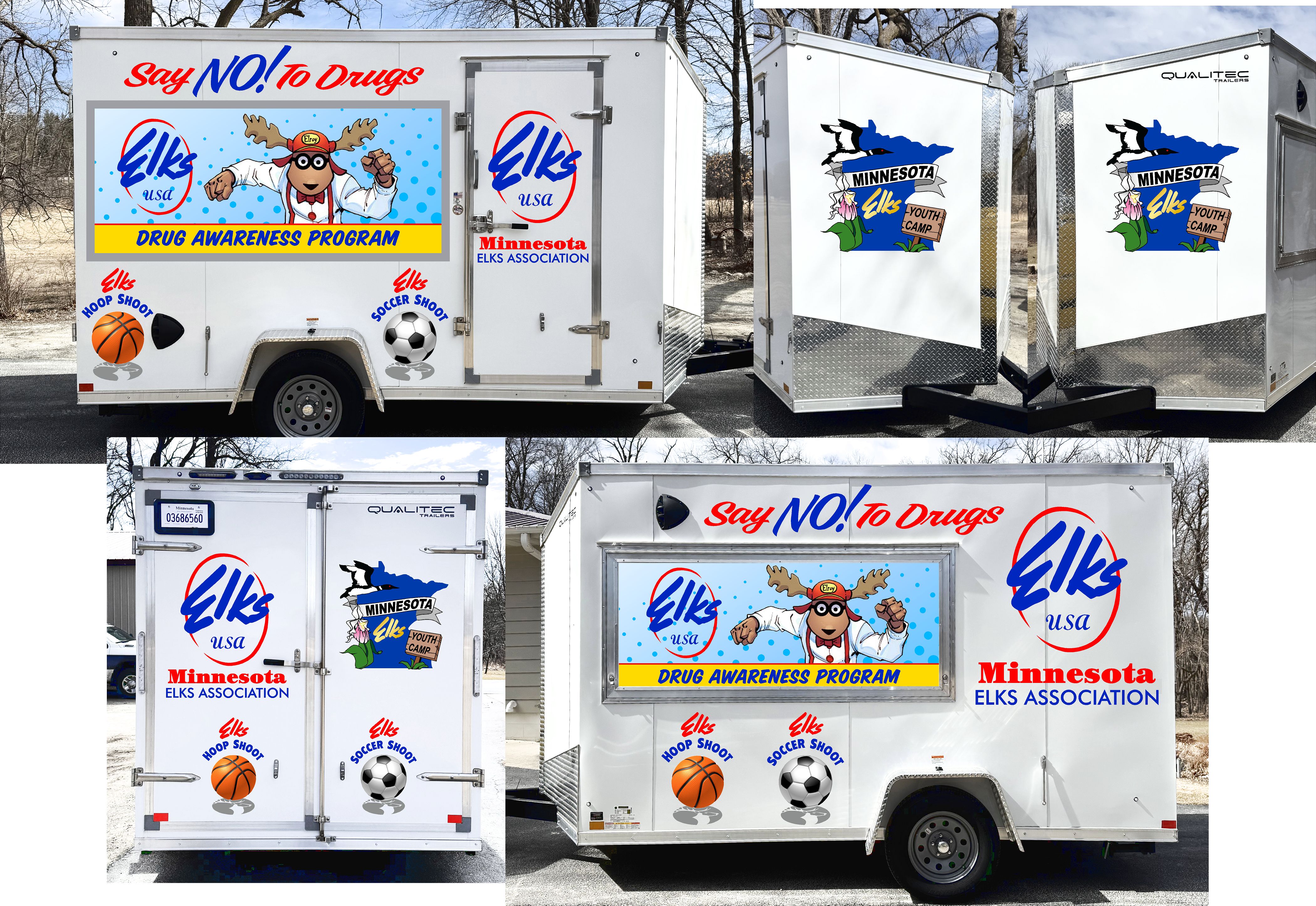 MN Elks Trailer Wrap